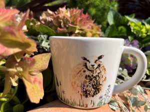 Te/Kaffemugg med Får och Lavendel