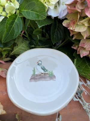 Liten Tallrik med Lunnefågelmotiv -  11.5 cm
