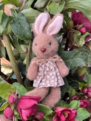 Bunny In Dress With Flower